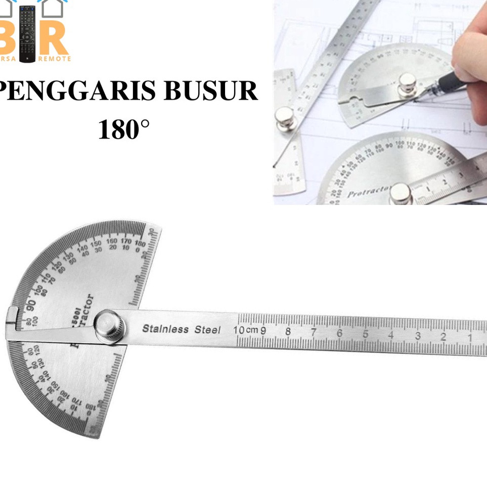 

Sekarang Ada Penggaris Busur 18 Derajat Bahan Stainless Steel Goniometer Alat Ukur Sudut