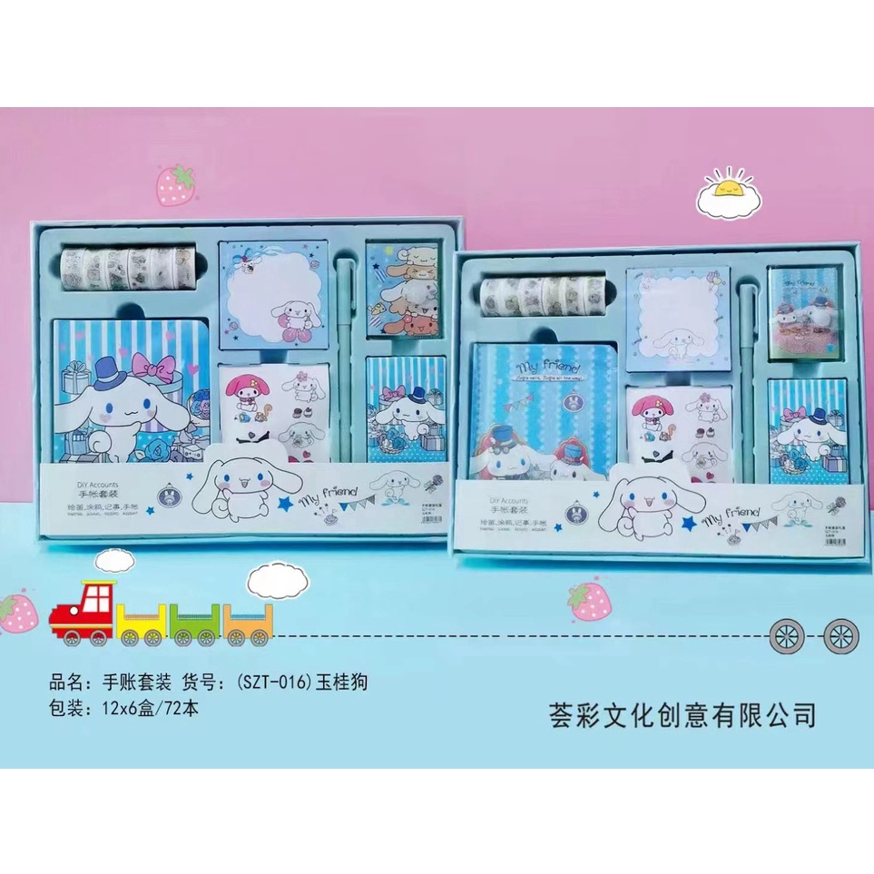 

Dapatkan Koin 7 IN 1 JURNAL SET SANRIO PAKET JOURNAL SET HAMPERS GIFT CINNAMOROL MELODY KURIOMI