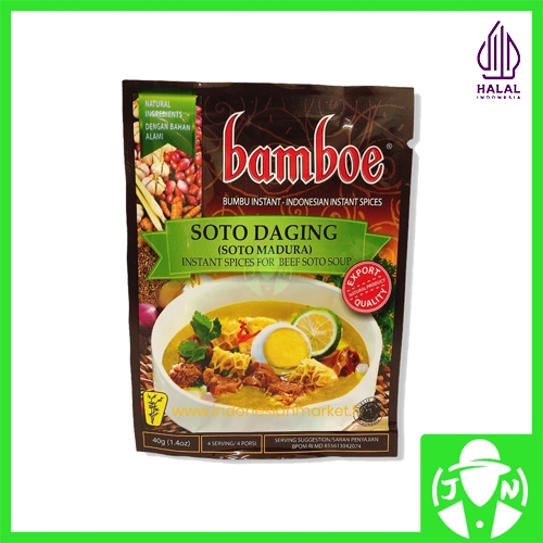 

Bamboe Bumbu Soto Daging (Madura) 40 gr Halal