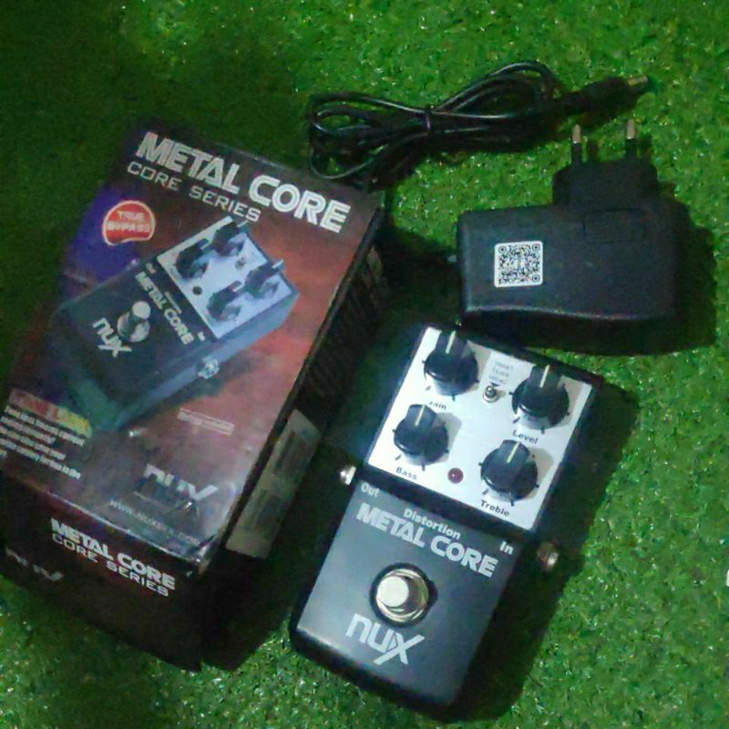 pedal efek gitar bass NUX metal core free adapter