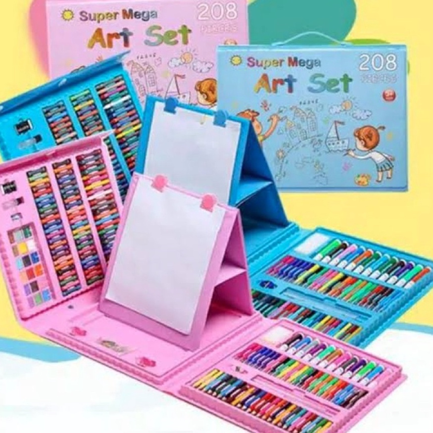 

ART B67N Crayon Set 28 Pcs Set Pensil Warna Menggambar Mewarnai Melukis AnakAnak Krayon Cat Cair Pastel Koper Set Lengkap Kado Anak Colouring Gift Set CHOCHO 88 SHOP