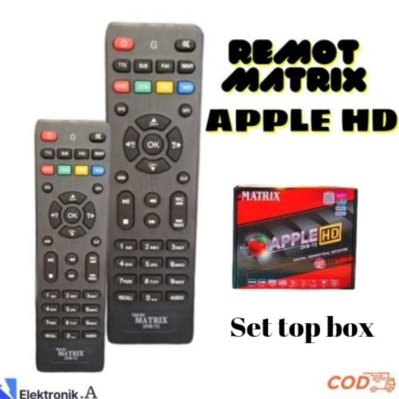 REMOTE STB MATRIX APPEL HD /REMOT SET TOP BOX MATRIX HD