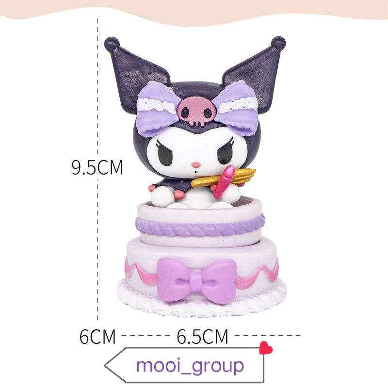 Action Figure Kuromi Hiasan Kue Tart anak perempuan