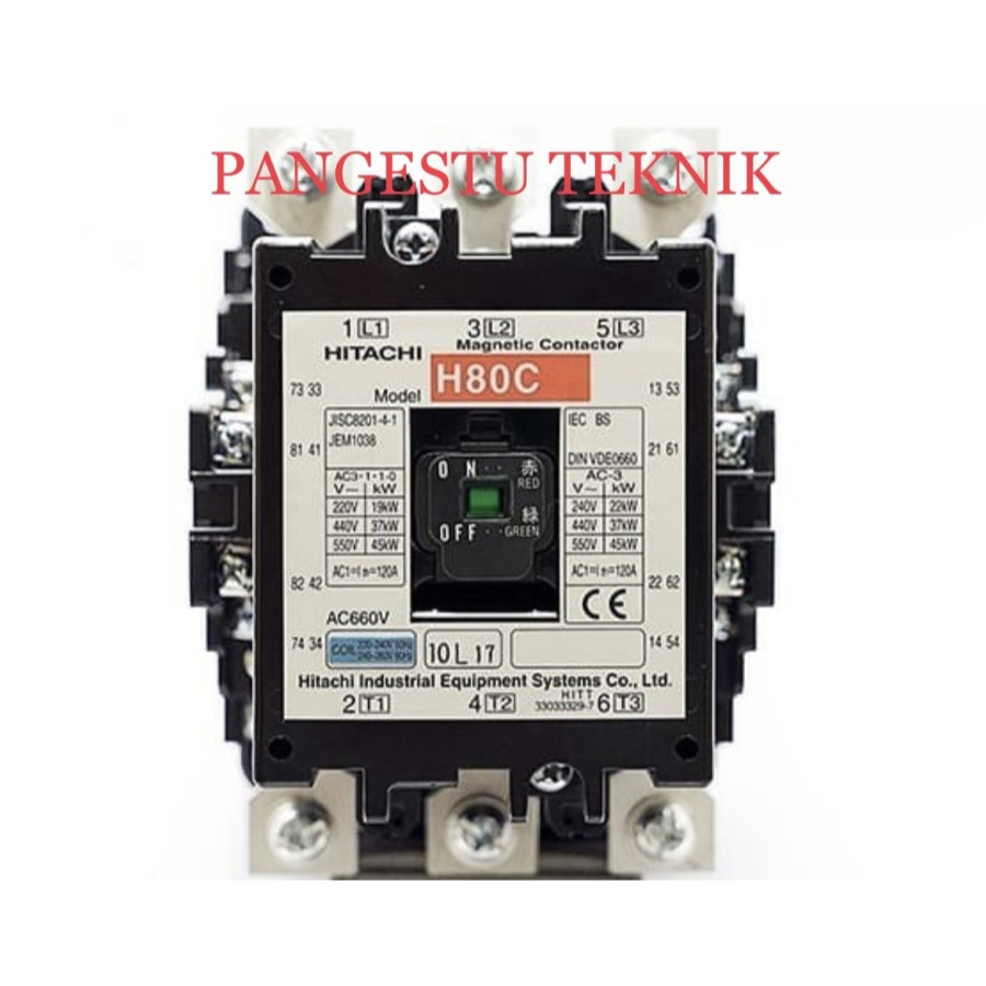 Contactor Hitachi H80C 220V | Contactor Hitachi H-80C 220V
