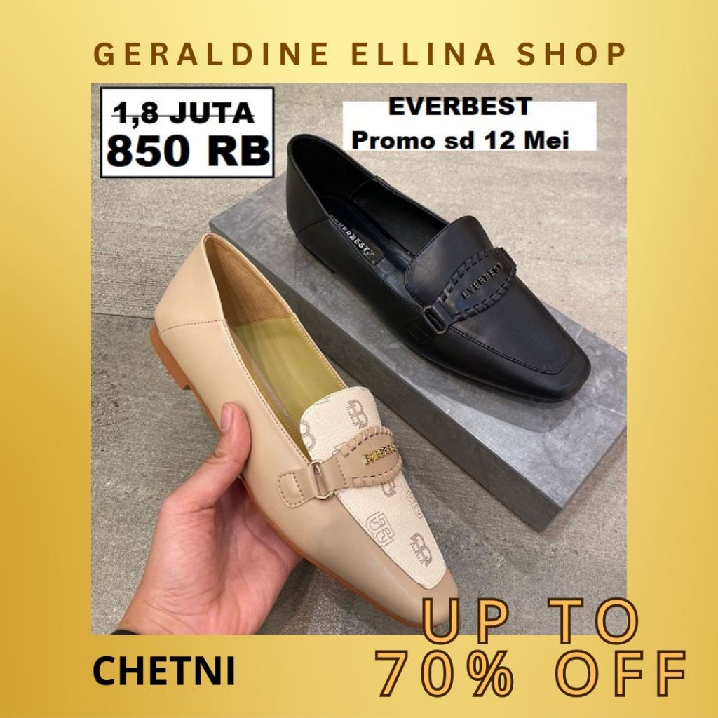 Sepatu flat everbest Wanita EVERBEST ORIGINAL 100% SERI CHETNI