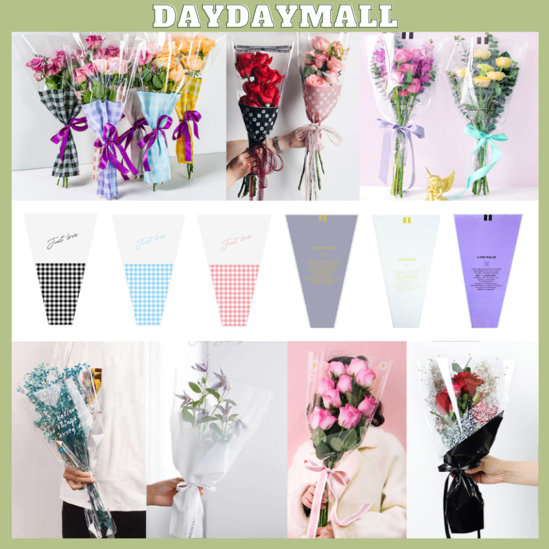 

Wrapping Plastik Mini Buket Mawar Single Rose Ecer Per Satuan Praktis 6153