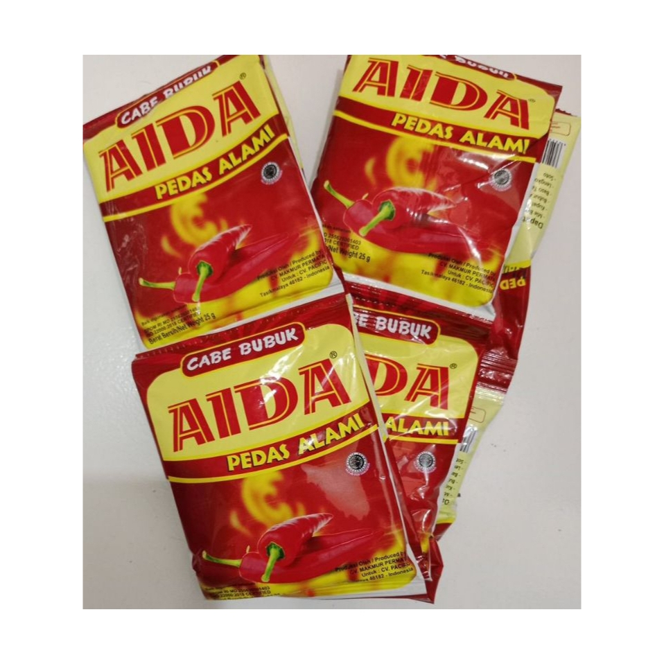 

CABE GILING AIDA 25gr SACHET CABE BUBUK/RCG ISI 10 SACET