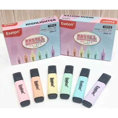 

ART R88Y 12Pcs Stabilo Pastel Highlighter Murah Warna Warni Penanda Tulisan