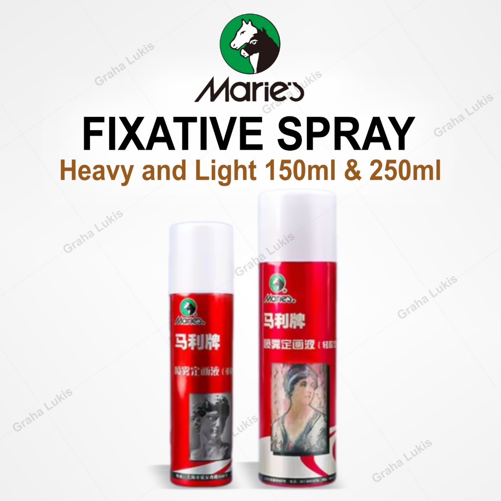 

Maries Fixative Spray 150ml / 250ml Varnish for Gouache - Acrylic - Oil Painting