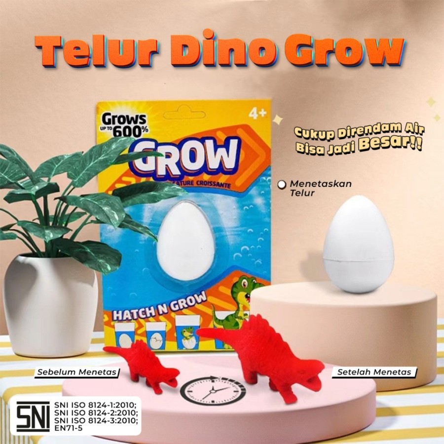 Mainan Telur Dinosaurus TELUR DINOSAURUS BERTELUR Mainan Anak Dinosaurus Bertelur / Mainan Dino Jadi