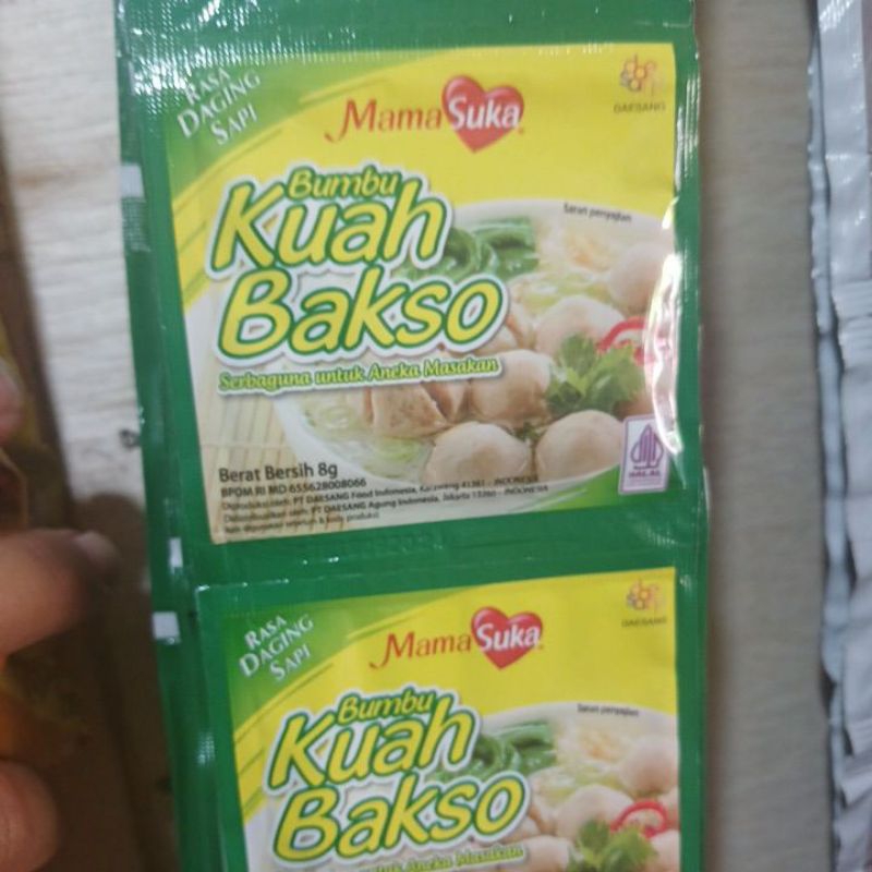 

bumbu kuah bakso mama suka per renceng.