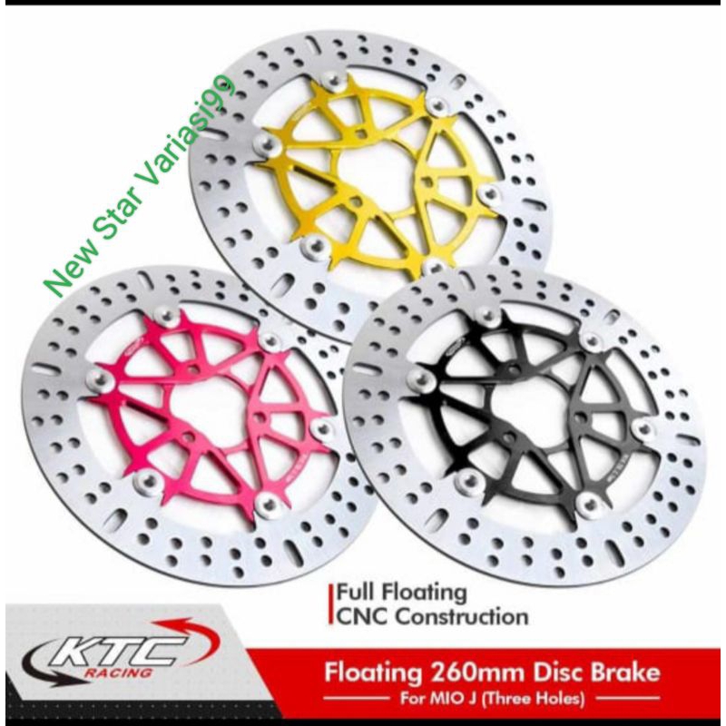 Disk piringan Cakram KTC Racing Untuk  Beat/Mio UK 260 CNC ORIGINAL KTC