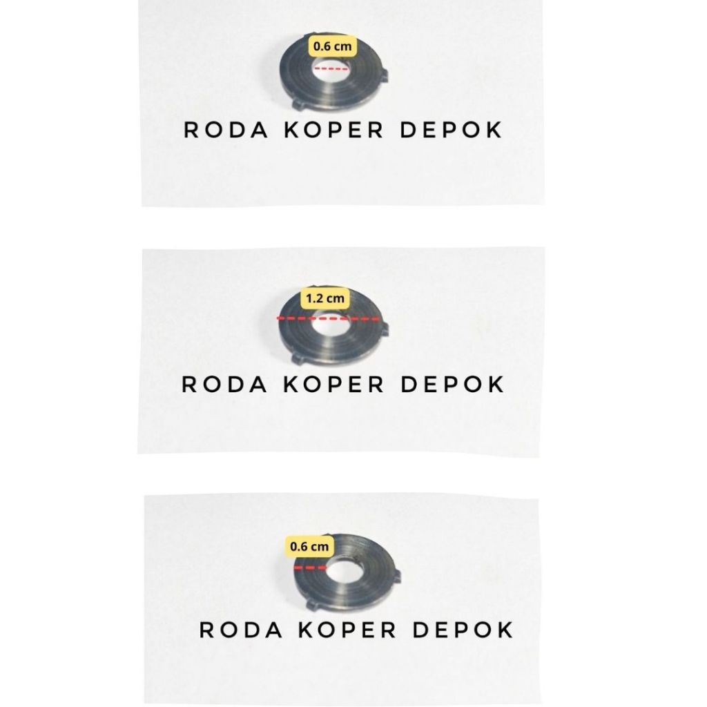 Ring pengait dudukan roda koper
