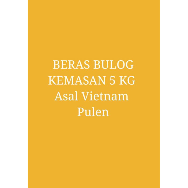 

Beras Bulog Kemasan 5 kg Beras Putih Favorit Pontianak Beras Pulen Asal Vietnam