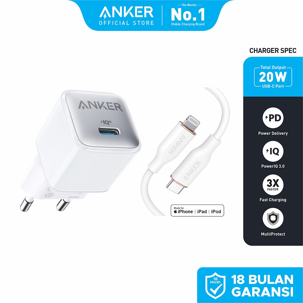 Wall Charger Anker PowerPort Nano Pro 20W - A2637