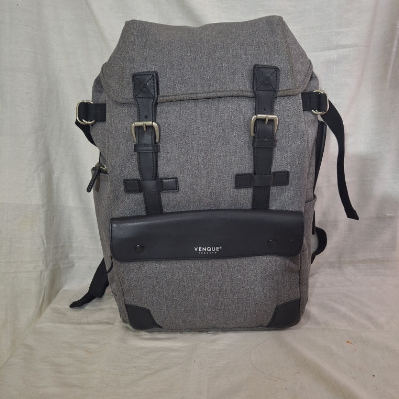 Venque Toronto Ransel Backpack in Grey Misty