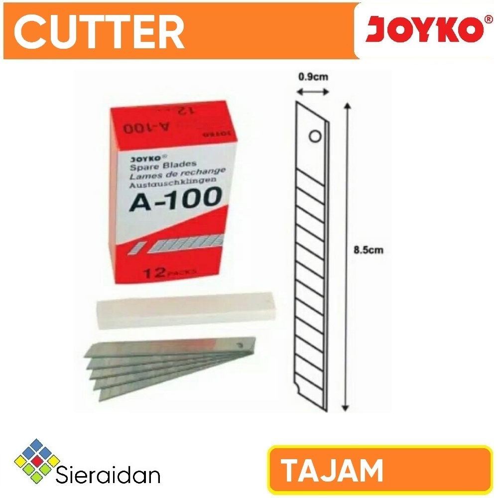 

Joyko Cutter Blade Refill Isi Pisau Pemotong A-100 1 Tube 5 Pcs