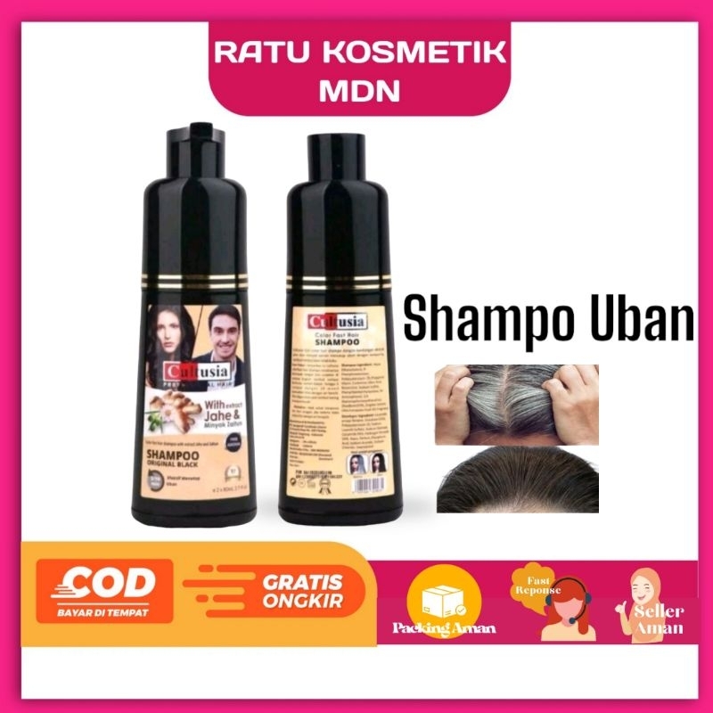 Cat Rambut shampo Uban cultusia warna Hitam