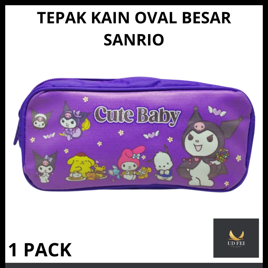 

(1 PACK = 12 PCS) Tepak Kain Sanrio/ Tepak Kain OVAL BESAR/ Tepak Kain murah/ Tepak Kain warna
