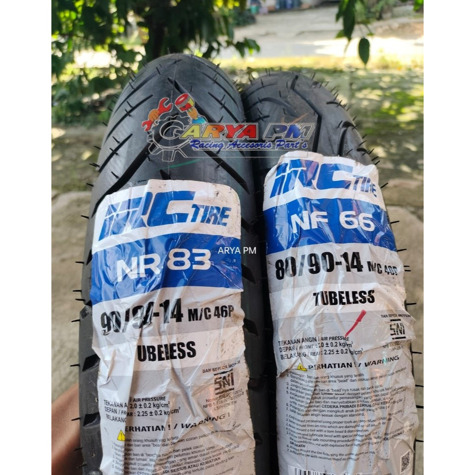 BAN LUAR IRC NR 83 90/90-14 NF 66 80/90-14 TUBELLES RING 14