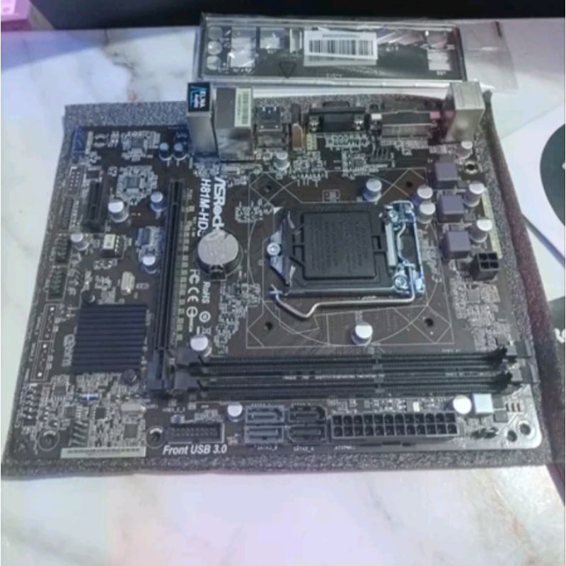 Motherboard ASRock H81 1150 Tipe H81M-HDS Rev 2.00 Ada HDMI