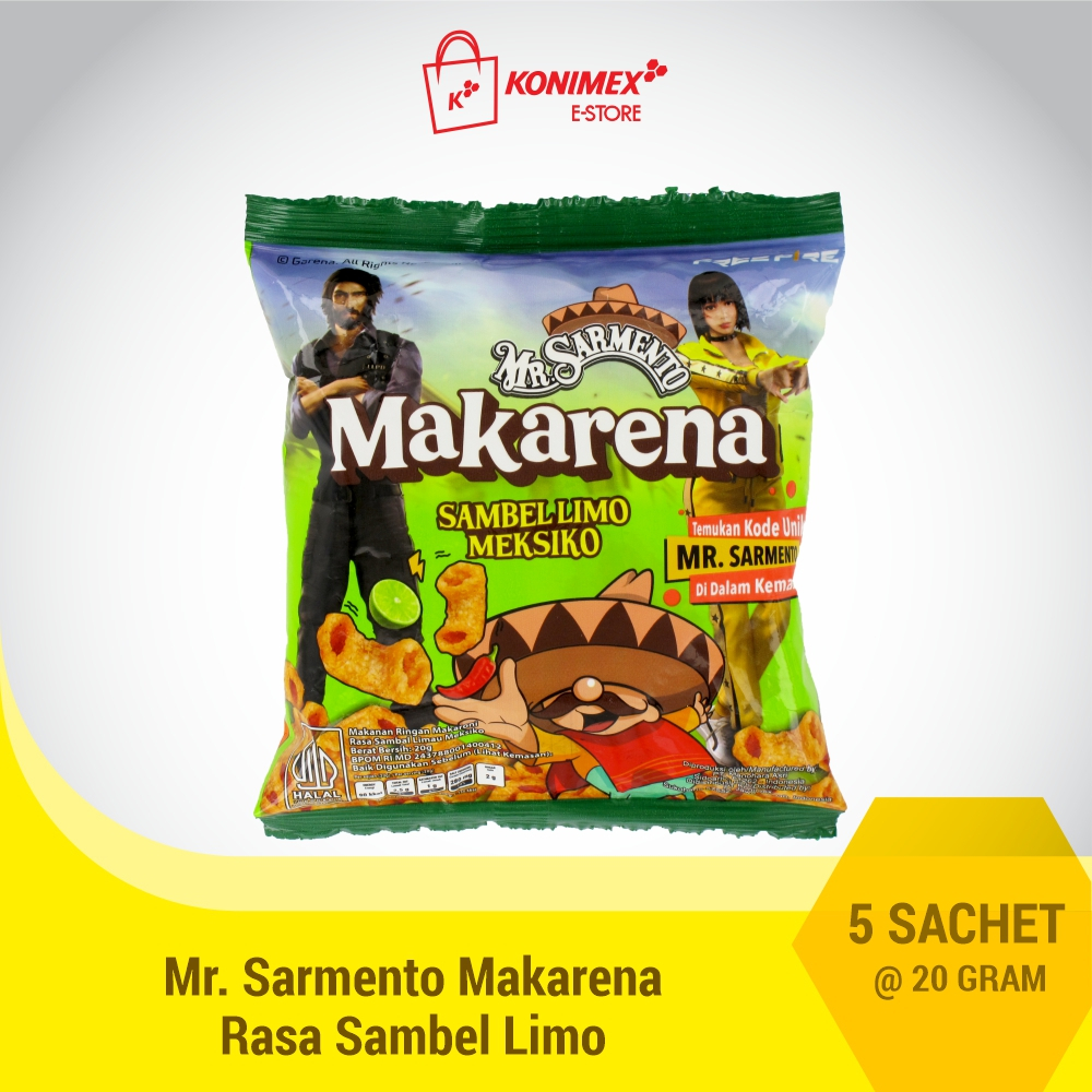 

Mr Sarmento Makarena Rasa Sambel Limo 20 G - 5 sachet