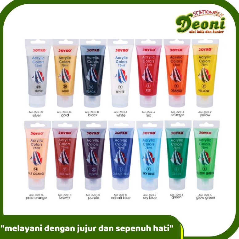 

ART J17O Joyko Cat Acrylic Cat Akrilik Colors 75ml