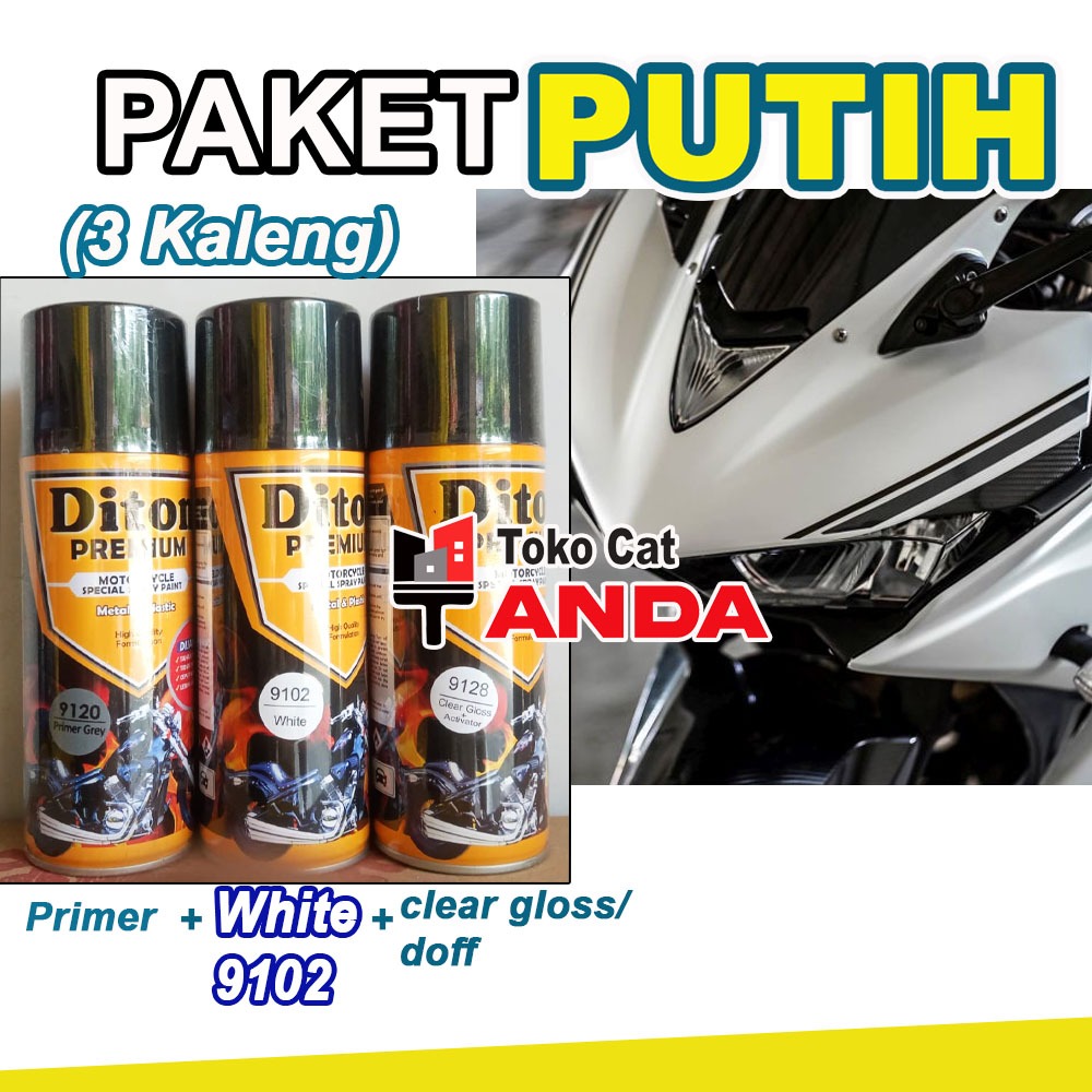 Paket Diton Premium Putih White Komplit - Diton White 9102 paketan