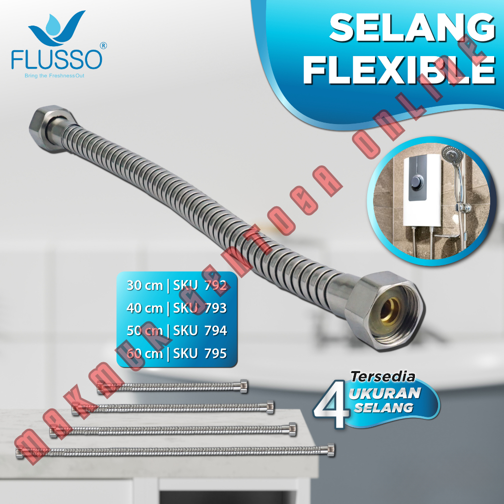 SELANG FLEKSIBEL Pipa Jet Bidet Shower Kuningan Flexible Air Panas