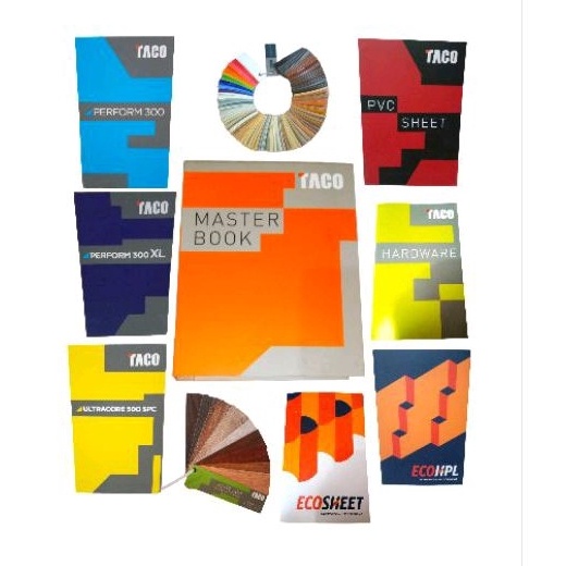 ART K14X READY STOCK 1 ITEM KATALOG MASTERBOOK TACO HPL 223  224  CATALOG PVC SHEET TACO 223  CATALO