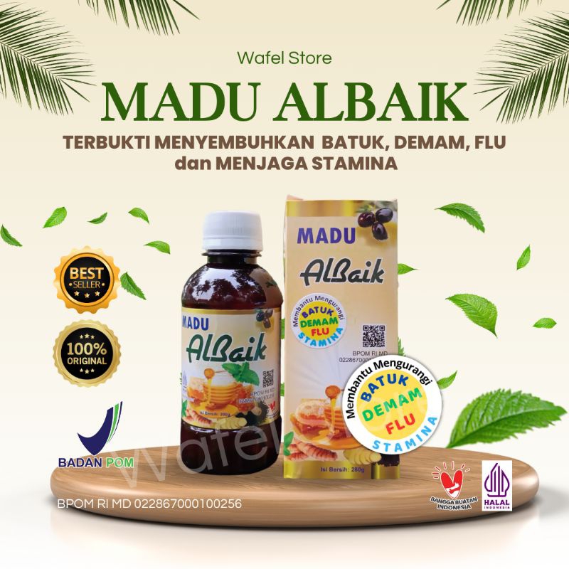 Madu Batuk Albaik, Demam, Flu dan Menjaga Stamina 280 gram