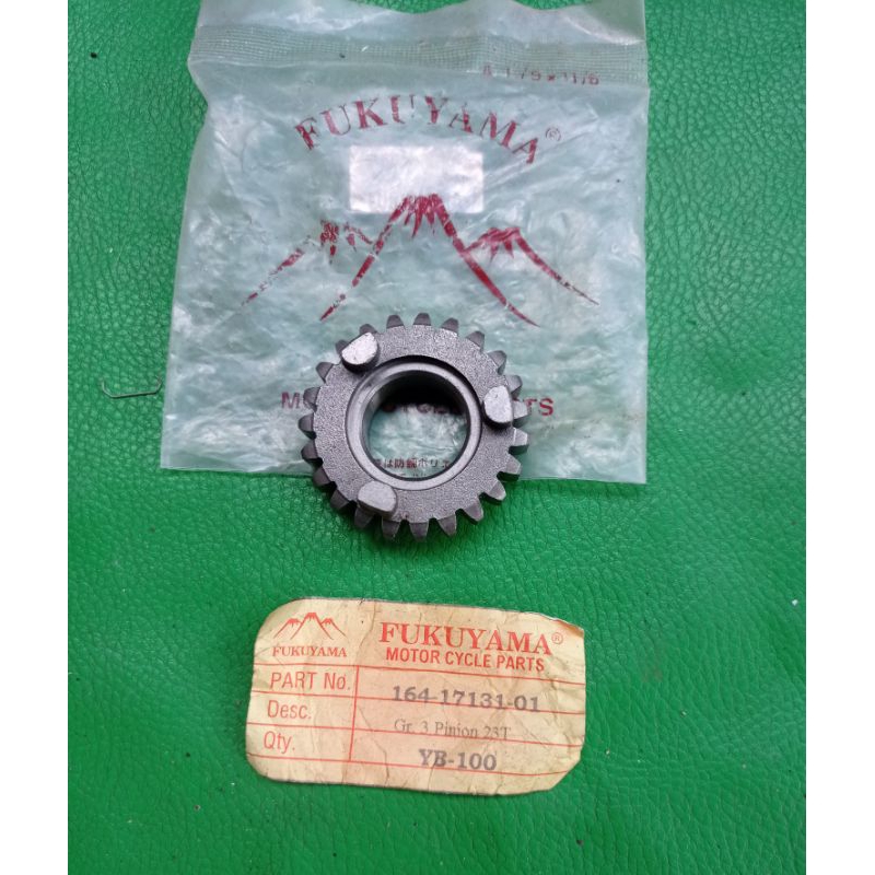 gear gigi pinion rasio 23T Yamaha YB100 L2G