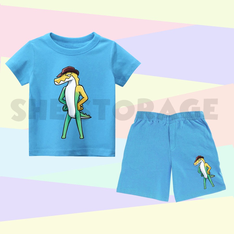 SETELAN ANAK GUMMIGOO THE AMAZING DIGITAL CIRCUS ONE SET SETELAN KAOS CELANA PENDEK ANAK