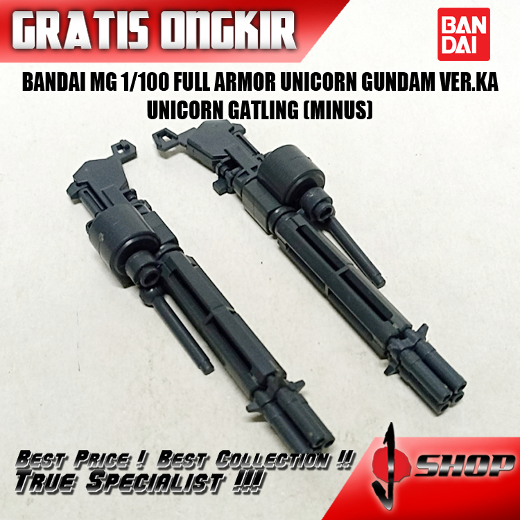 BANDAI MG 1/100 FULL ARMOR UNICORN GUNDAM VER.KA UNICORN GATLING (MINUS) MG953