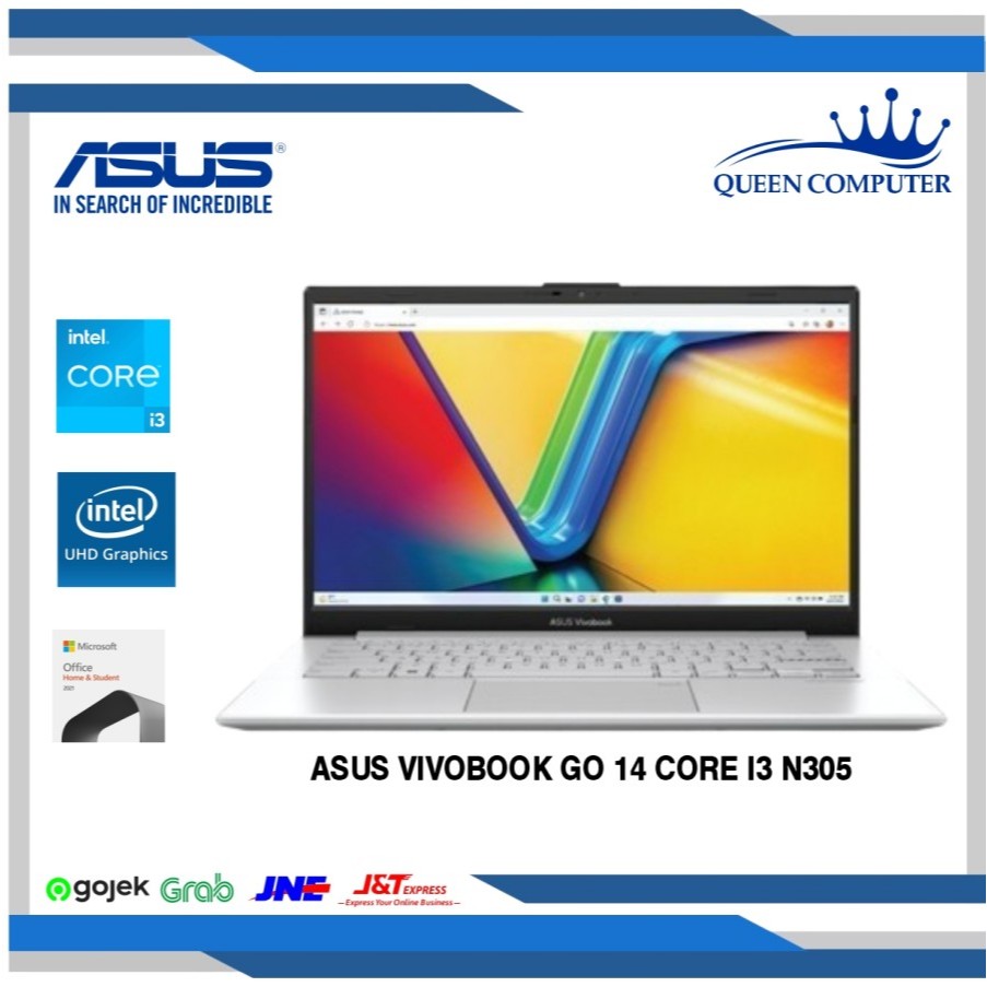 Laptop ASUS Vivobook Go 14 Intel Core i3 N305 8GB 512GB W11 OHS 2021