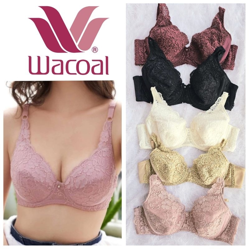 BRA WACOAL PAKAI KAWAT CUP B,C,D 32,34,36,38,40 BUSA TIPIS LACE RENDA K65 IB4029 FULL CUP BH IB 4029