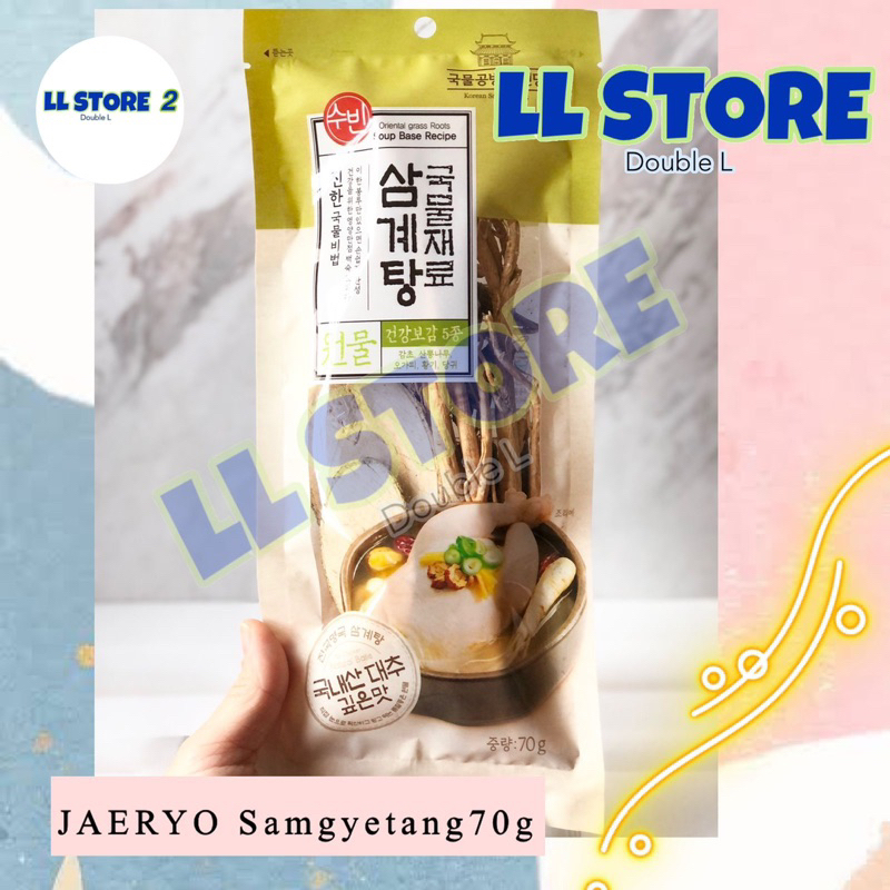 

JAERYO Samgyetang 70g Set Bumbu Siap Masak Ayam Rebus Korea