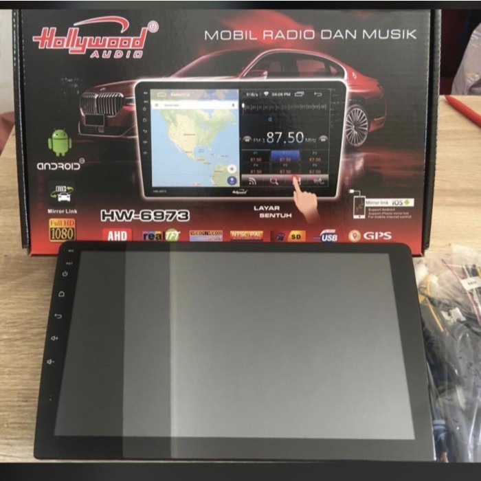 Head Unit Android 7 Inch HOLLYWOOD HW-6973 RAM 2GB+32GB - UNIT 7" ONLY