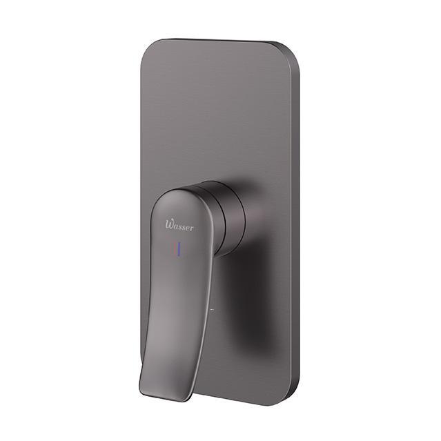 Keran Kran Tanam Shower Panas Dingin Hitam Concealed Shower Mixer Black Wasser MSW-V2210-CSG