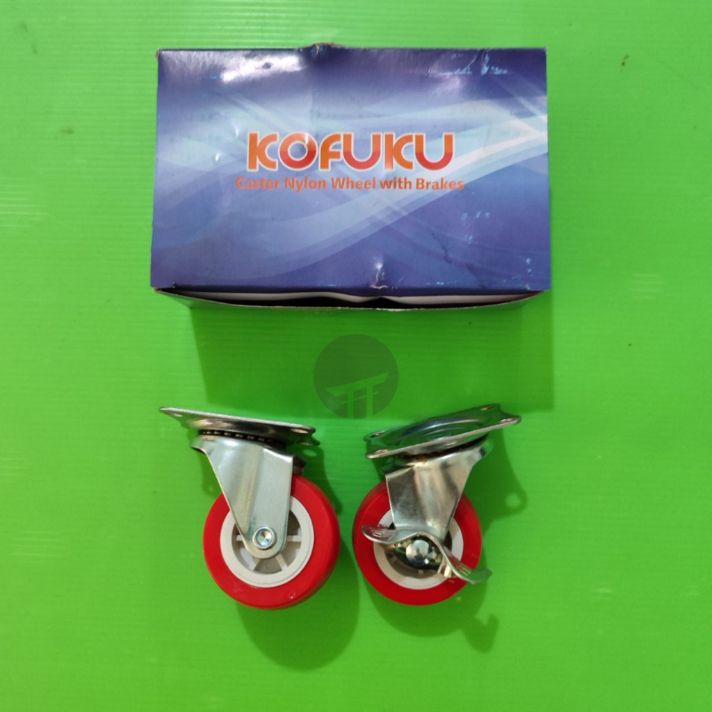 RODA PVC MERAH ETALASE KURSI MEJA REM