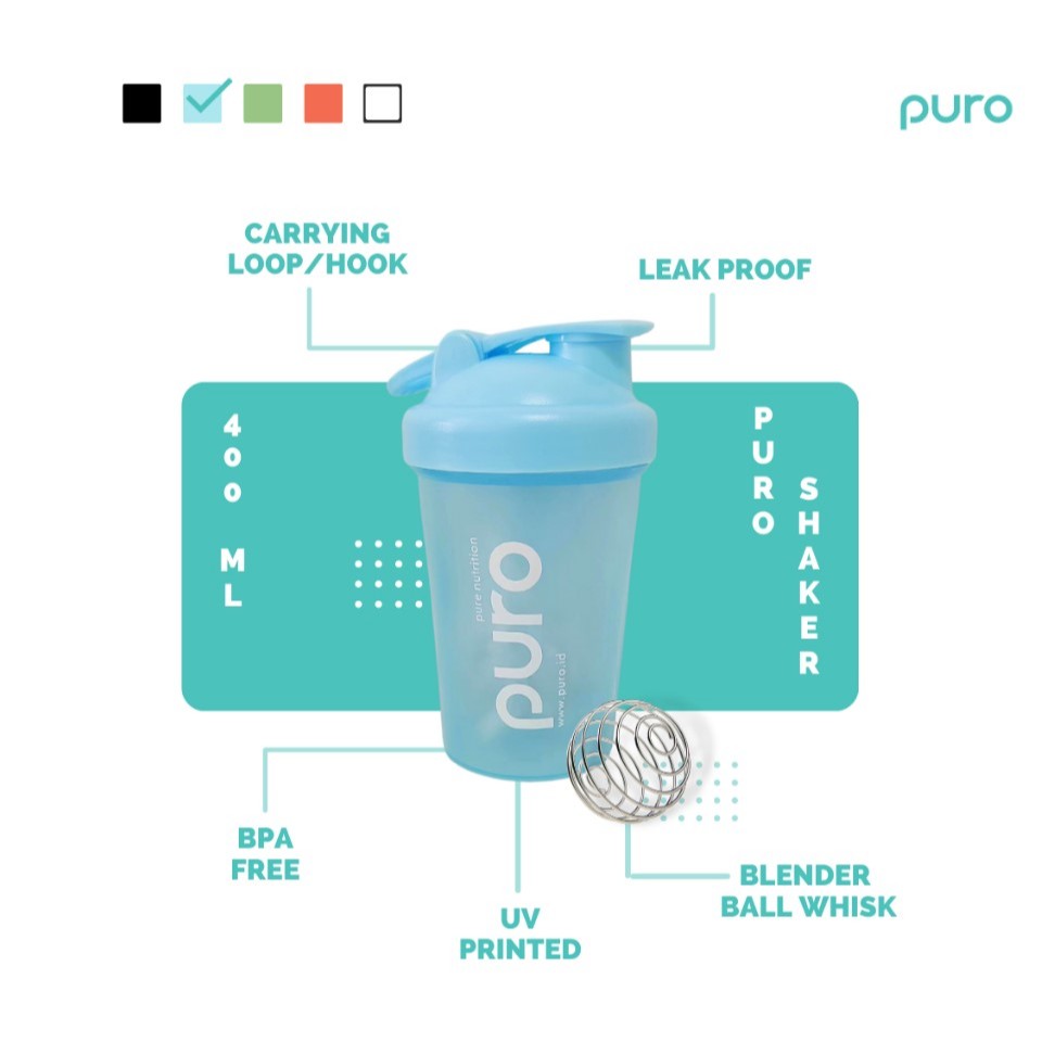 

Whey Protein Shaker PURO 400ML Botol shaker