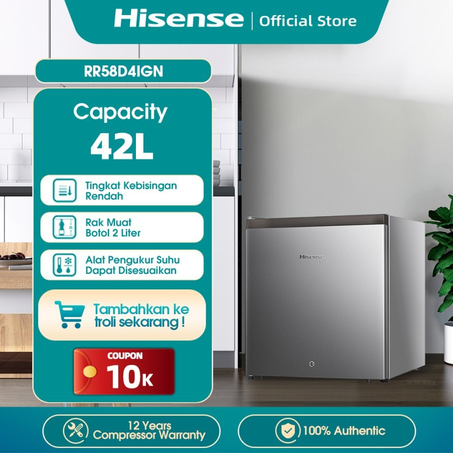 Hisensei RR D41GN Kulkas MIni Bar