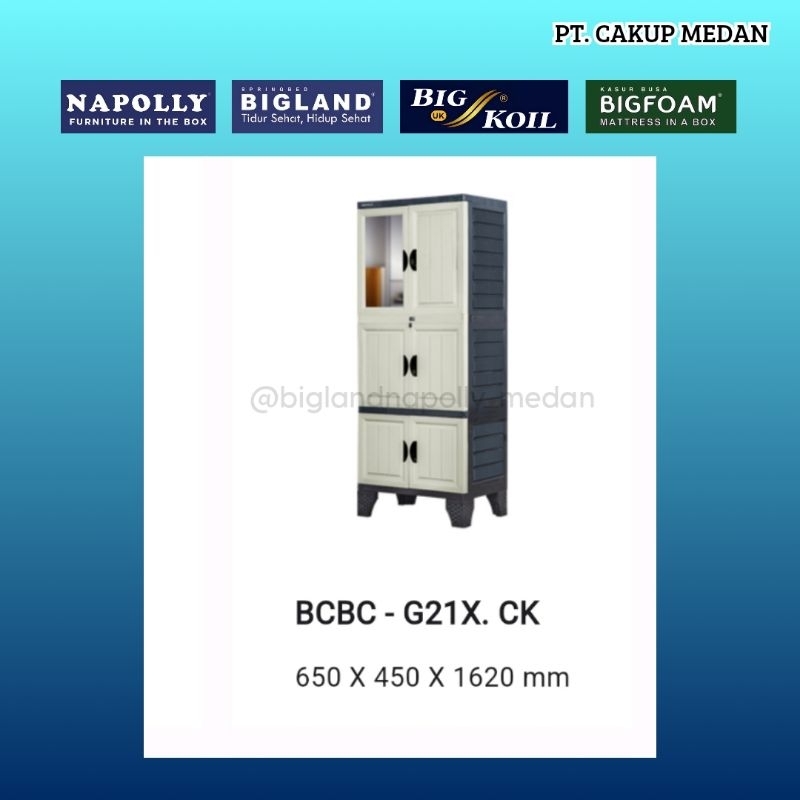 Lemari Plastik / Lemari Pakaian Merk Napolly BCBC G21.X.CK