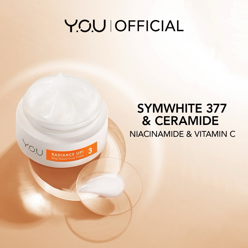 YOU Y.O.U RADIANCE UP DEEP MOISTURIZING CREAM / MOISTURIZER CREAM / MENGHILANGKAN FLEK HITAM / BEKAS