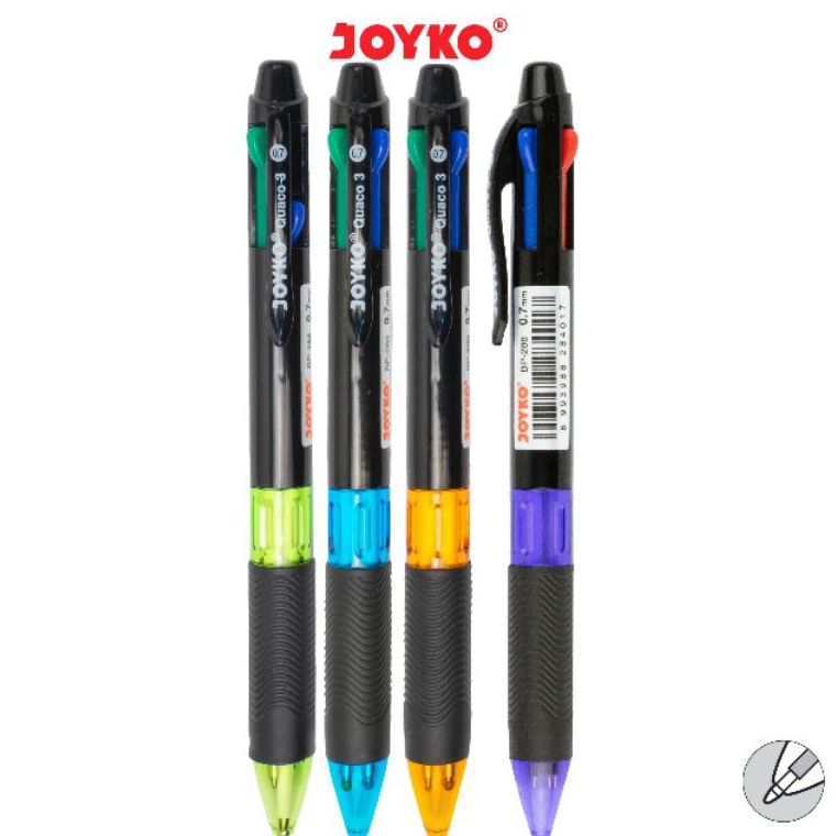 

KODE I3F Pulpen 4 Warna Joyko Bp288 Quaco 3 1pak12pcs