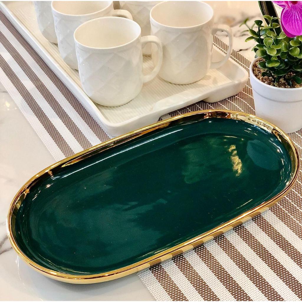 Piring oval keramik 35.5 cm - Maxistore