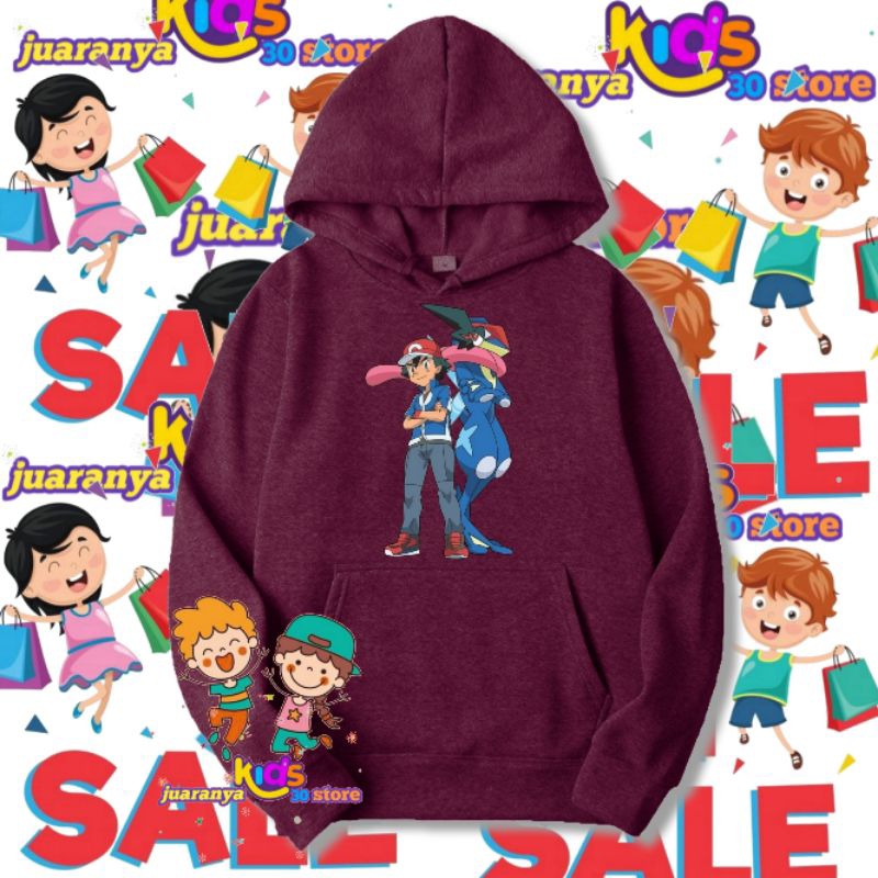 Hoodie anak greninja pokemon Greninja sweater jumper pokemon anime kids greninja