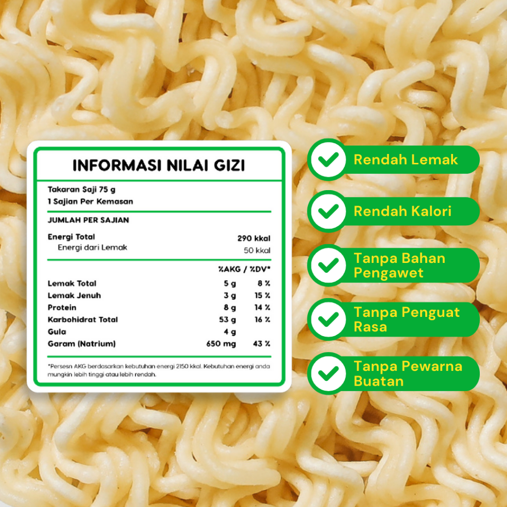 

Korzaln Ayumie Mie Sehat Rasa Ayam - Isi 5 Pack (Aman Dengan Kemasan Kardus)