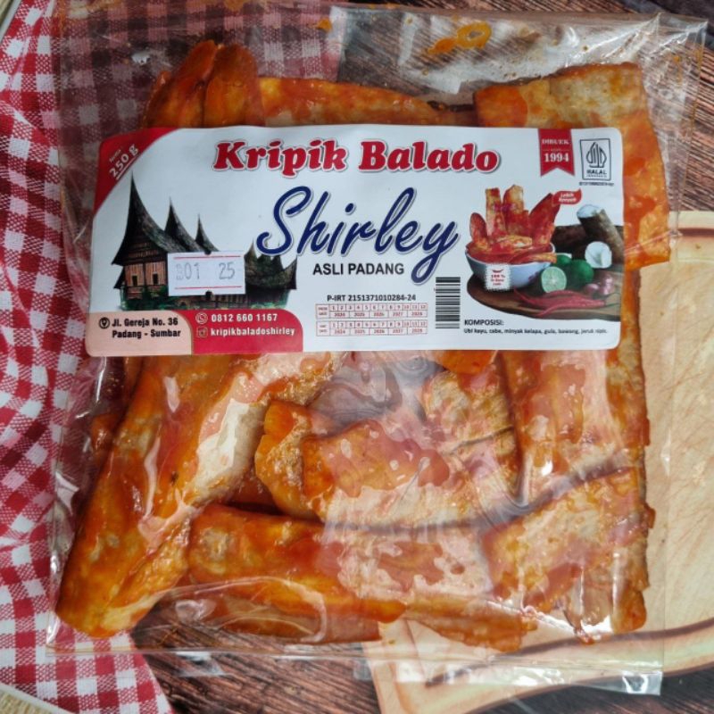 

Keripik Balado Shirley Asli Padang 250gr