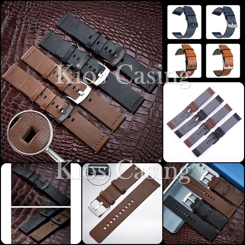 Tali Jam Strap Huawei Watch 20MM 20 MM KT - GT 42MM 42 - GT 2 3 - Huawei Watch 2 Sport - Kulit Leath